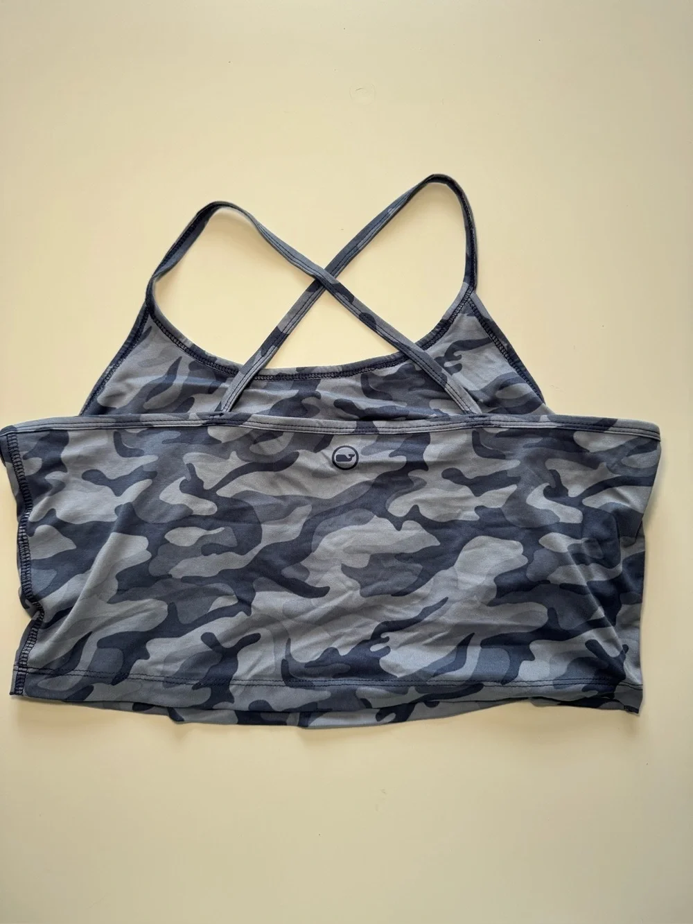 Vineyard Vines Performance ~Soft Sports Bra ~Camo/Blue Gray loungewear ~ Size XL